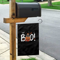 Funny French Bulldog Halloween Garden Flag Boo Cute Dog Pumpkin Bat Maple Leaf Pet - Wonder Print Shop