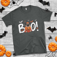 Funny French Bulldog Halloween T Shirt Boo Cute Dog Pumpkin Bat Maple Leaf Pet - Wonder Print Shop