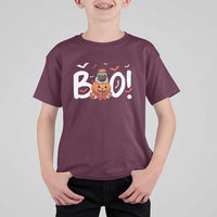 Funny French Bulldog Halloween T Shirt For Kid Boo Cute Dog Pumpkin Bat Maple Leaf Pet - Wonder Print Shop