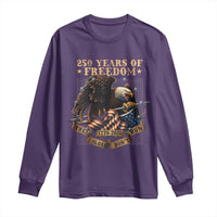 250th American Anniversary Long Sleeve Shirt 250 Years Of Freedom Independence American Flag - Wonder Print Shop