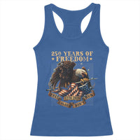 250th American Anniversary Racerback Tank Top 250 Years Of Freedom Independence American Flag - Wonder Print Shop