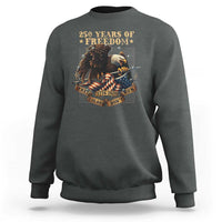 250th American Anniversary Sweatshirt 250 Years Of Freedom Independence American Flag - Wonder Print Shop