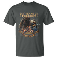 250th American Anniversary T Shirt 250 Years Of Freedom Independence American Flag - Wonder Print Shop