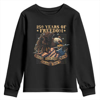 250th American Anniversary Youth Sweatshirt 250 Years Of Freedom Independence American Flag - Wonder Print Shop