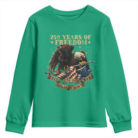 250th American Anniversary Youth Sweatshirt 250 Years Of Freedom Independence American Flag - Wonder Print Shop