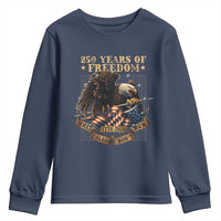 250th American Anniversary Youth Sweatshirt 250 Years Of Freedom Independence American Flag - Wonder Print Shop
