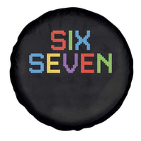 Six Seven Meme Pixel 67 Gen Alpha Meme Spare Tire Cover - Wonder Print Shop