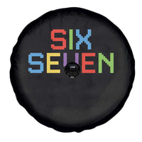 Six Seven Meme Pixel 67 Gen Alpha Meme Spare Tire Cover - Wonder Print Shop