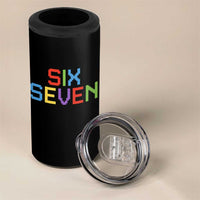 Six Seven Meme Pixel 67 Gen Alpha Meme 4 in 1 Can Cooler Tumbler - Wonder Print Shop