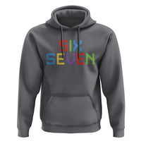 Six Seven Meme Pixel 67 Gen Alpha Meme Hoodie - Wonder Print Shop