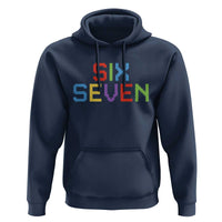 Six Seven Meme Pixel 67 Gen Alpha Meme Hoodie - Wonder Print Shop