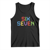Six Seven Meme Pixel 67 Gen Alpha Meme Tank Top - Wonder Print Shop