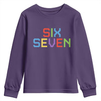 Six Seven Meme Pixel 67 Gen Alpha Meme Youth Sweatshirt - Wonder Print Shop