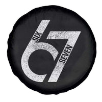 Funny Six Seven 67 Meme Gen Alpha Slang Spare Tire Cover - Wonder Print Shop