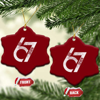Funny Six Seven 67 Meme Gen Alpha Slang Ceramic Ornament - Wonder Print Shop