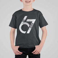 Funny Six Seven 67 Meme Gen Alpha Slang T Shirt For Kid - Wonder Print Shop