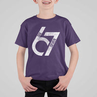 Funny Six Seven 67 Meme Gen Alpha Slang T Shirt For Kid - Wonder Print Shop