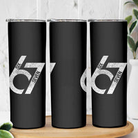 Funny Six Seven 67 Meme Gen Alpha Slang Skinny Tumbler - Wonder Print Shop