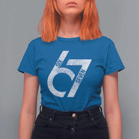 Funny Six Seven 67 Meme Gen Alpha Slang T Shirt For Women - Wonder Print Shop