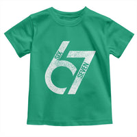 Funny Six Seven 67 Meme Gen Alpha Slang Toddler T Shirt - Wonder Print Shop