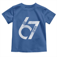 Funny Six Seven 67 Meme Gen Alpha Slang Toddler T Shirt - Wonder Print Shop