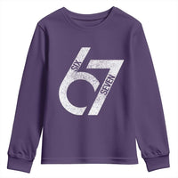 Funny Six Seven 67 Meme Gen Alpha Slang Youth Sweatshirt - Wonder Print Shop
