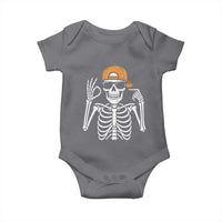 Funny Six Seven 67 Skeleton Gen Alpha Halloween Meme Baby Onesie - Wonder Print Shop