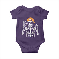 Funny Six Seven 67 Skeleton Gen Alpha Halloween Meme Baby Onesie - Wonder Print Shop