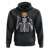 Funny Six Seven 67 Skeleton Gen Alpha Halloween Meme Hoodie - Wonder Print Shop