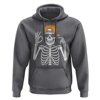 Funny Six Seven 67 Skeleton Gen Alpha Halloween Meme Hoodie - Wonder Print Shop