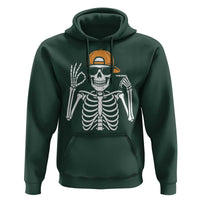 Funny Six Seven 67 Skeleton Gen Alpha Halloween Meme Hoodie - Wonder Print Shop