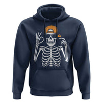 Funny Six Seven 67 Skeleton Gen Alpha Halloween Meme Hoodie - Wonder Print Shop