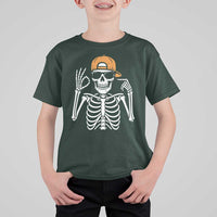 Funny Six Seven 67 Skeleton Gen Alpha Halloween Meme T Shirt For Kid - Wonder Print Shop