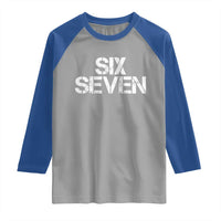 Six Seven Meme Vintage 67 Gen Alpha Meme Raglan Shirt - Wonder Print Shop