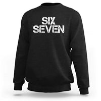 Six Seven Meme Vintage 67 Gen Alpha Meme Sweatshirt - Wonder Print Shop