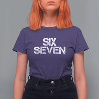 Six Seven Meme Vintage 67 Gen Alpha Meme T Shirt For Women - Wonder Print Shop