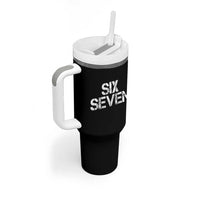 Six Seven Meme Vintage 67 Gen Alpha Meme Tumbler With Handle - Wonder Print Shop