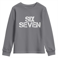 Six Seven Meme Vintage 67 Gen Alpha Meme Youth Sweatshirt - Wonder Print Shop