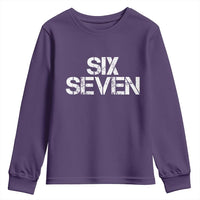 Six Seven Meme Vintage 67 Gen Alpha Meme Youth Sweatshirt - Wonder Print Shop