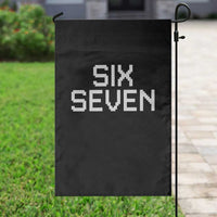 Six Seven Meme Pixel 67 Gen Alpha Internet Joke Garden Flag - Wonder Print Shop