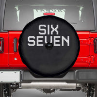 Six Seven Meme Pixel 67 Gen Alpha Internet Joke Spare Tire Cover - Wonder Print Shop