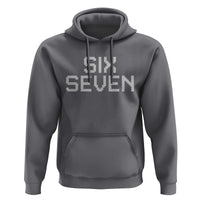 Six Seven Meme Pixel 67 Gen Alpha Internet Joke Hoodie - Wonder Print Shop