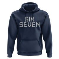 Six Seven Meme Pixel 67 Gen Alpha Internet Joke Hoodie - Wonder Print Shop
