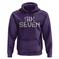Six Seven Meme Pixel 67 Gen Alpha Internet Joke Hoodie - Wonder Print Shop