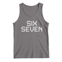 Six Seven Meme Pixel 67 Gen Alpha Internet Joke Tank Top - Wonder Print Shop