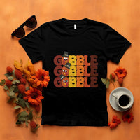 Funny Thanksgiving Tukey Gobble T Shirt - Wonder Print Shop