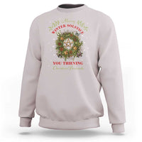Merry Winter Solstice You Thieving Christian Bastards Sweatshirt Yule Pentagram - Wonder Print Shop