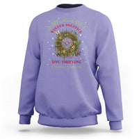 Merry Winter Solstice You Thieving Christian Bastards Sweatshirt Yule Pentagram - Wonder Print Shop