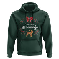 Yuletide Blessings Hoodie Yule Goat Winter Solstice Christmas Wreath