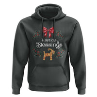 Yuletide Blessings Hoodie Yule Goat Winter Solstice Christmas Wreath